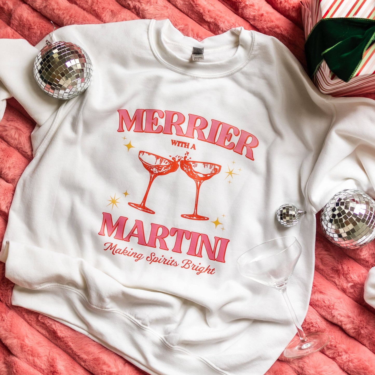 Merry Martini Christmas Sweatshirt