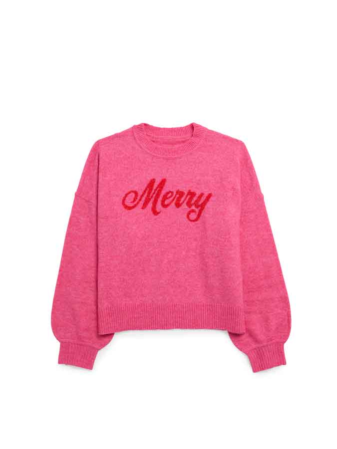 Merry In Pink Sweater