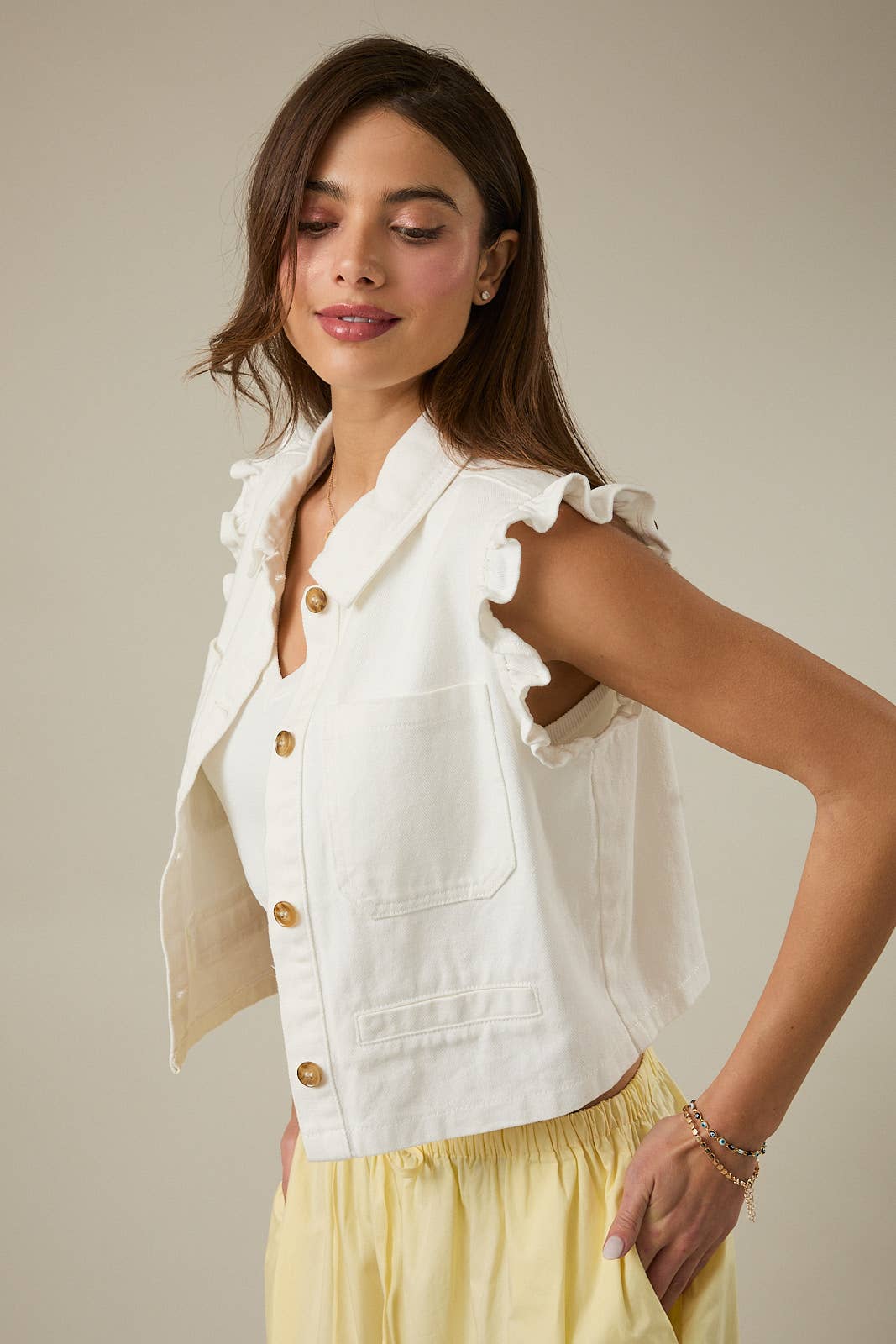 Ruffle Muse Vest