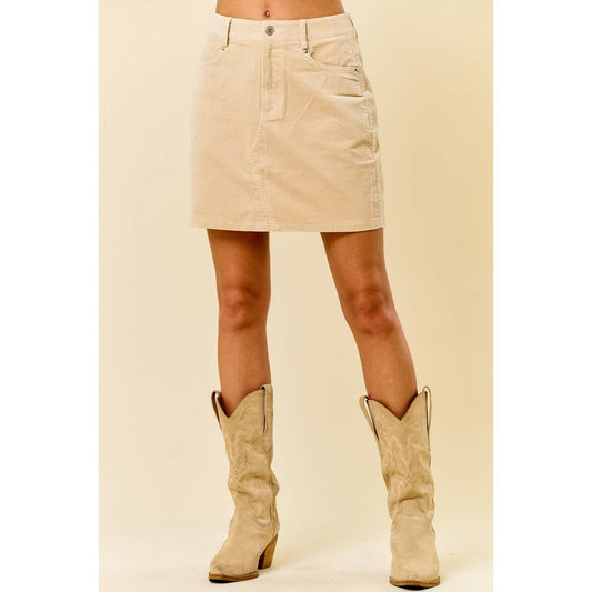 Vanilla Cord Skirt