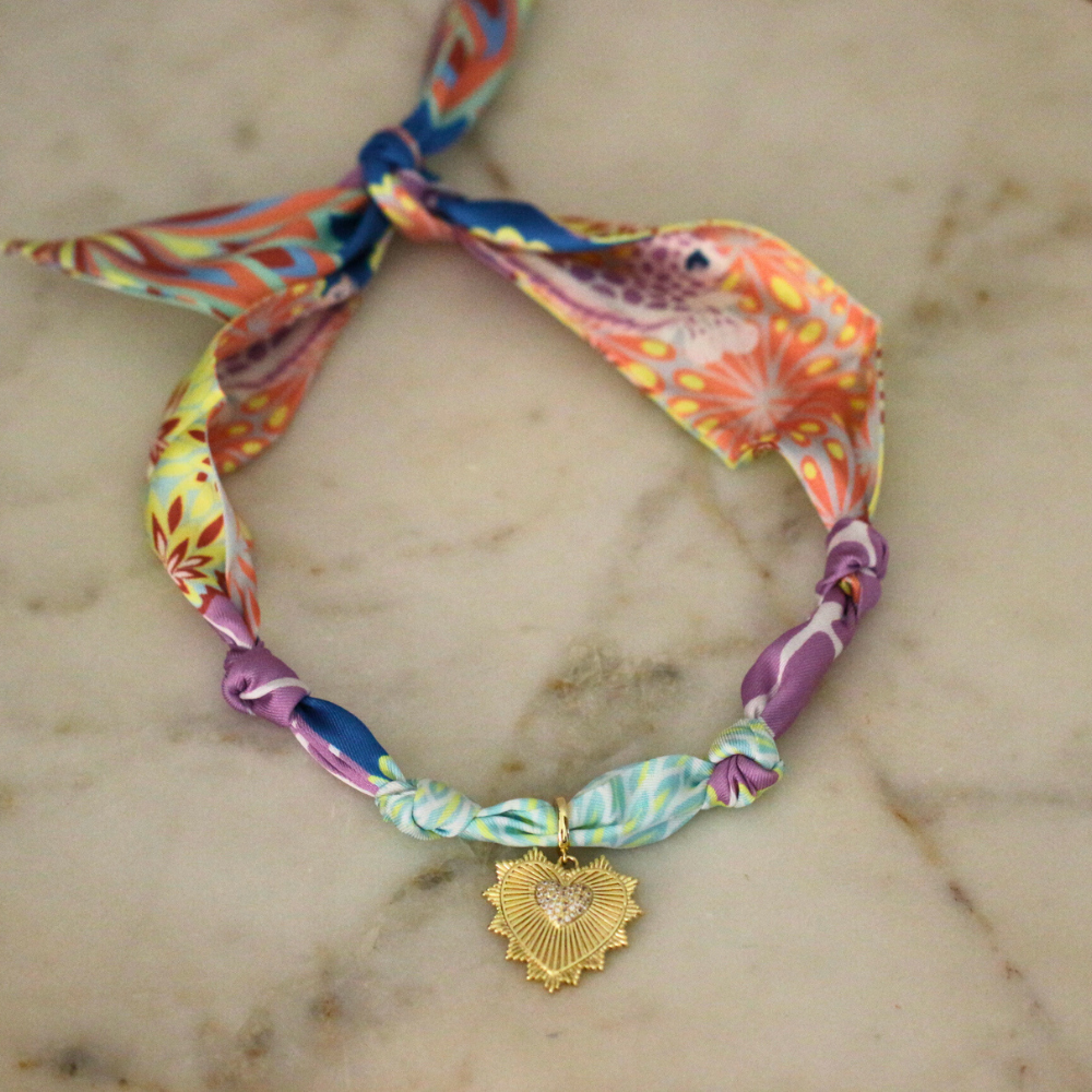 Sunset Garden Scarf Necklace