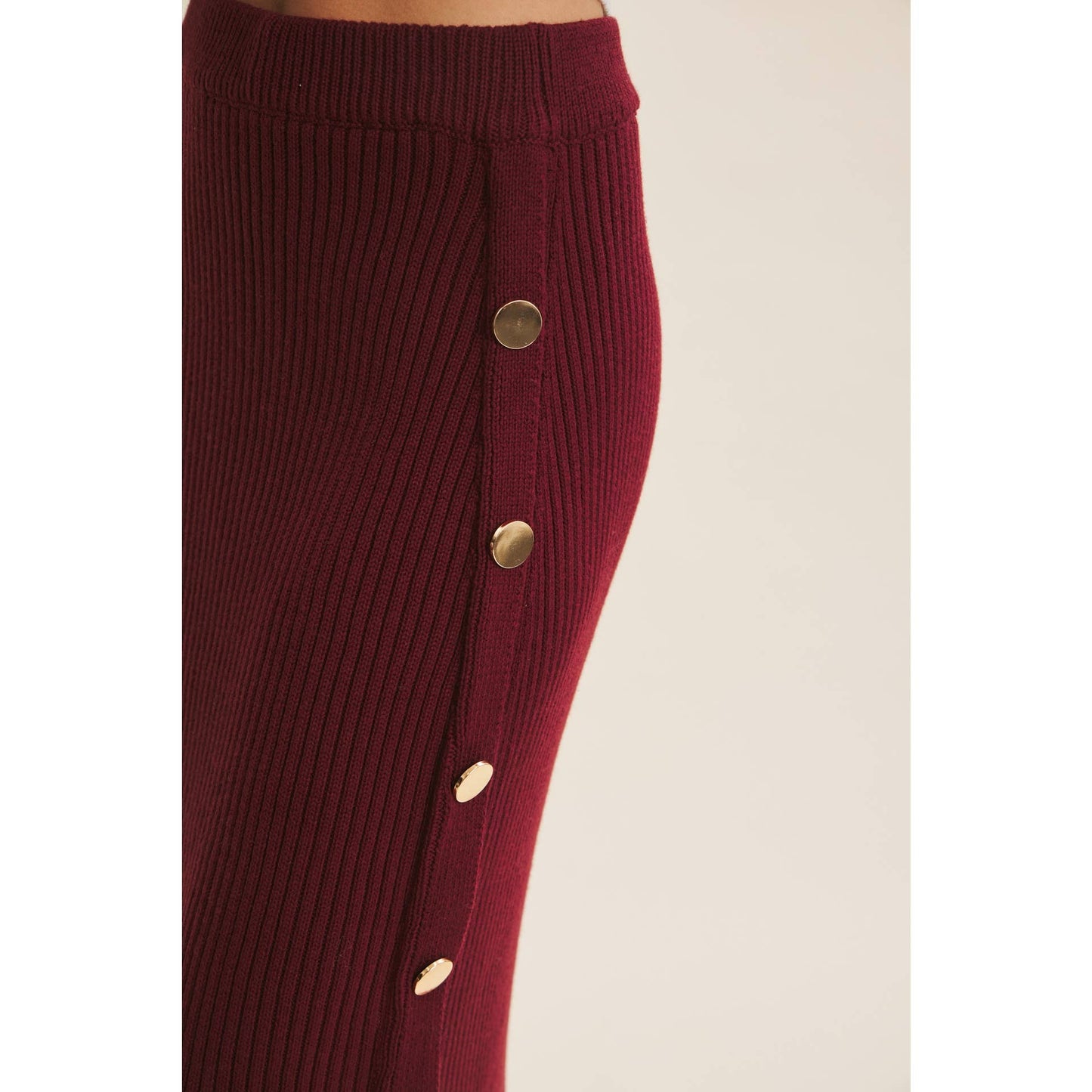 Alina Slit Rib Skirt