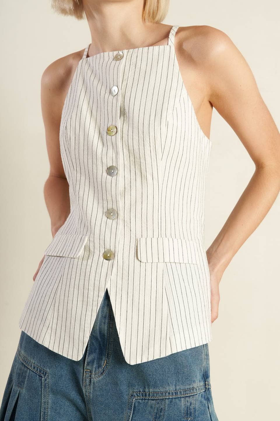Sienna Button Vest