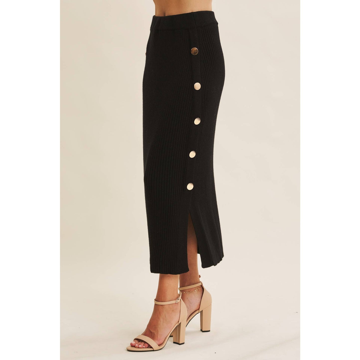 Alina Slit Rib Skirt
