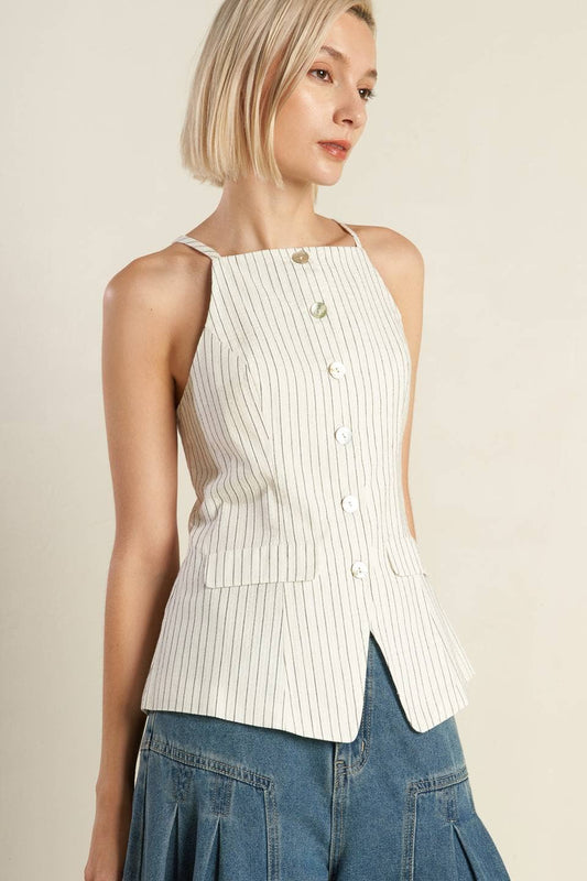Sienna Button Vest