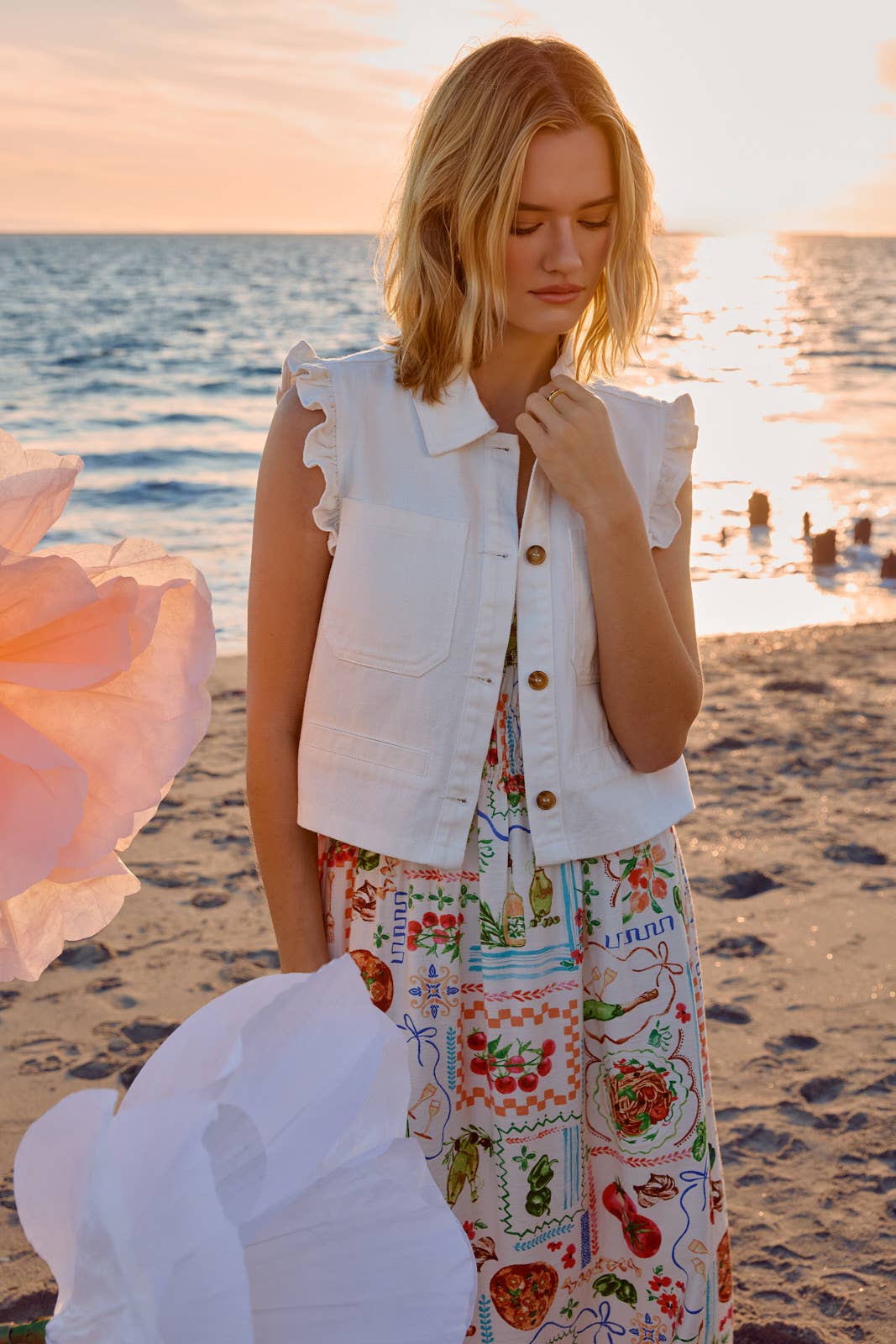 Ruffle Muse Vest