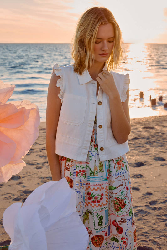 Ruffle Muse Vest