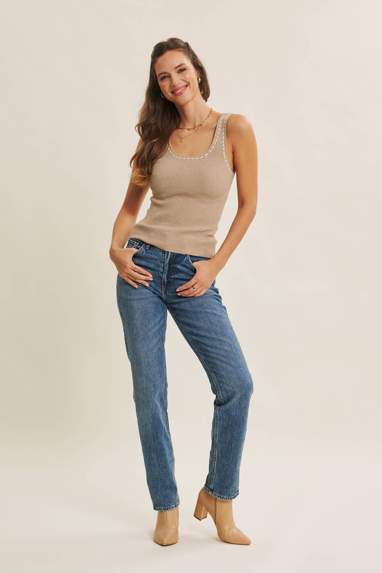 The Aerie Stitch Tank