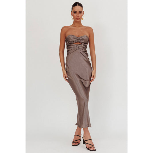 Crimson Twist Dress