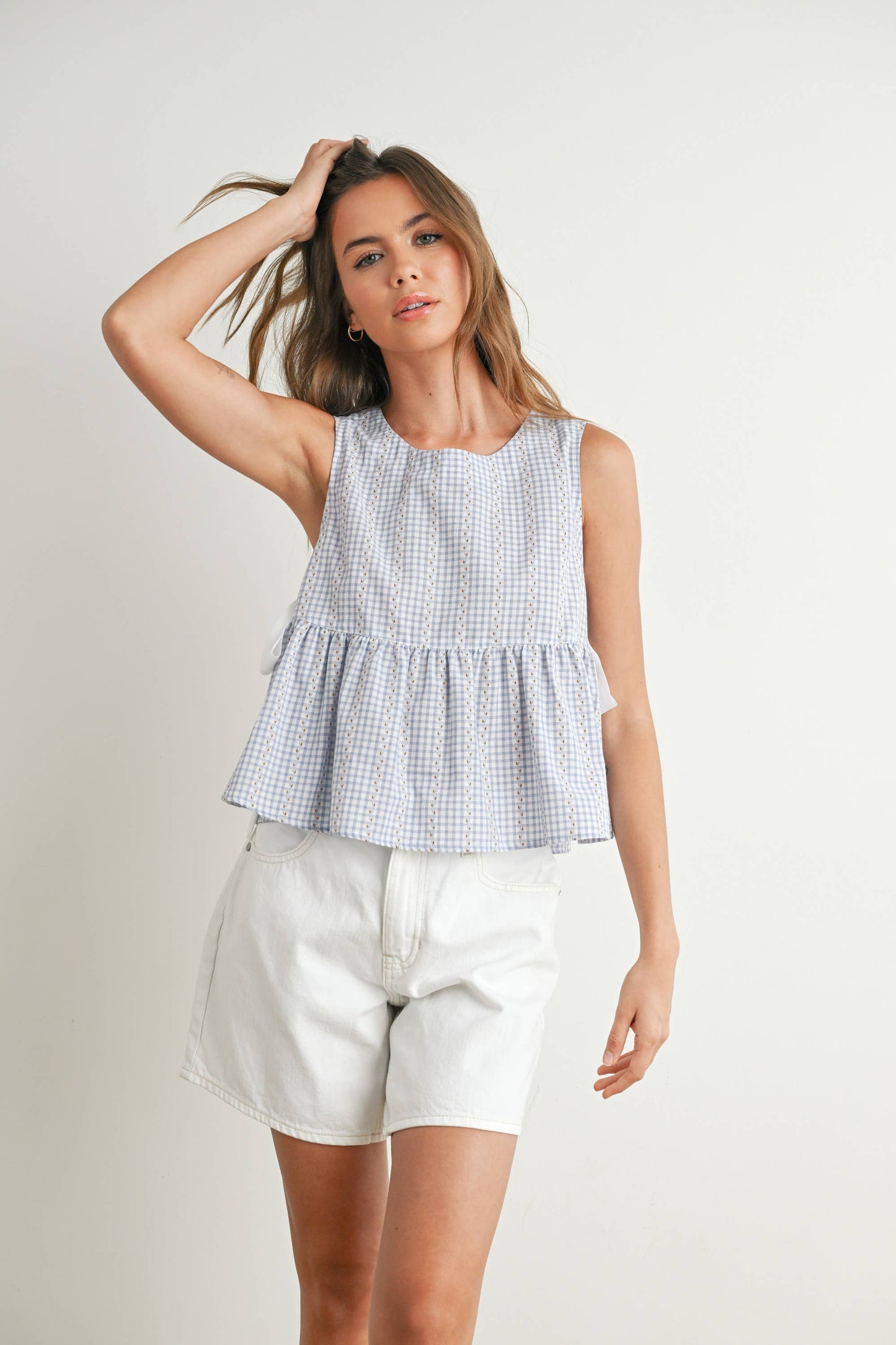 Sky Meadow Peplum Top